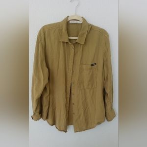 Calvin Klein Olive Green Button Down